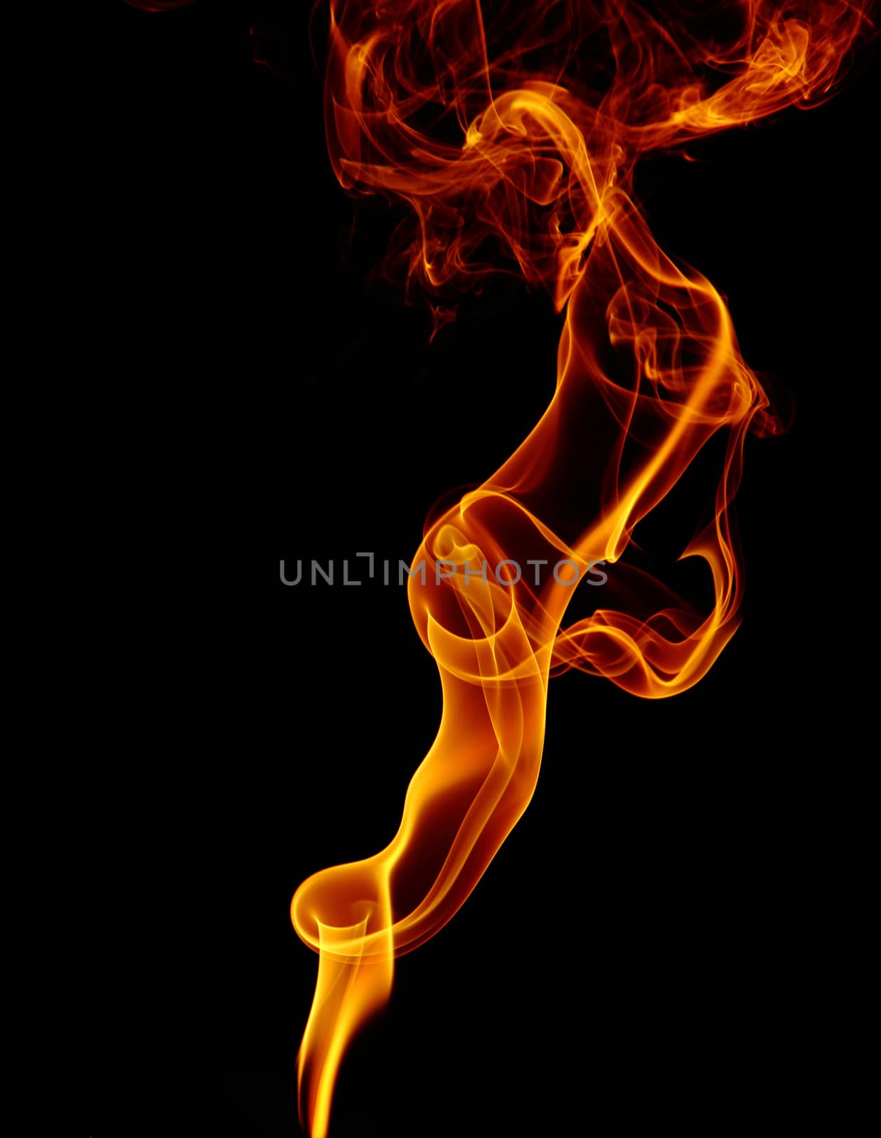 Black smoke on a white background by riuna