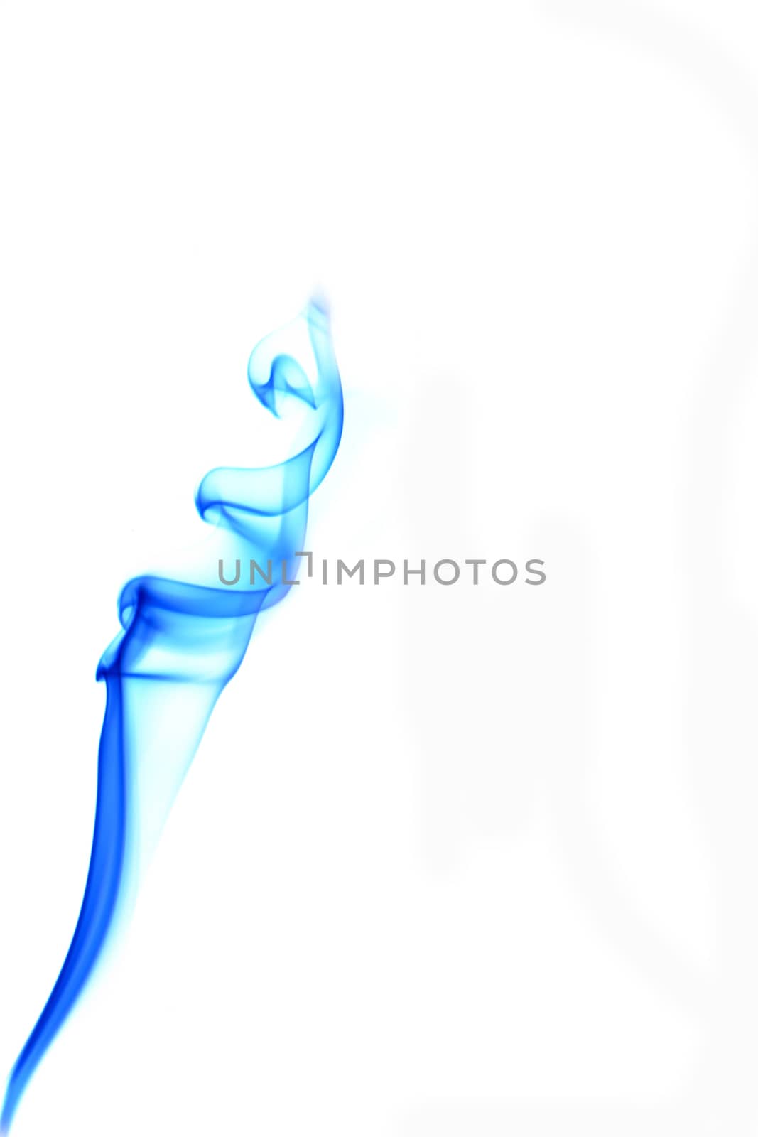 Black smoke on a white background