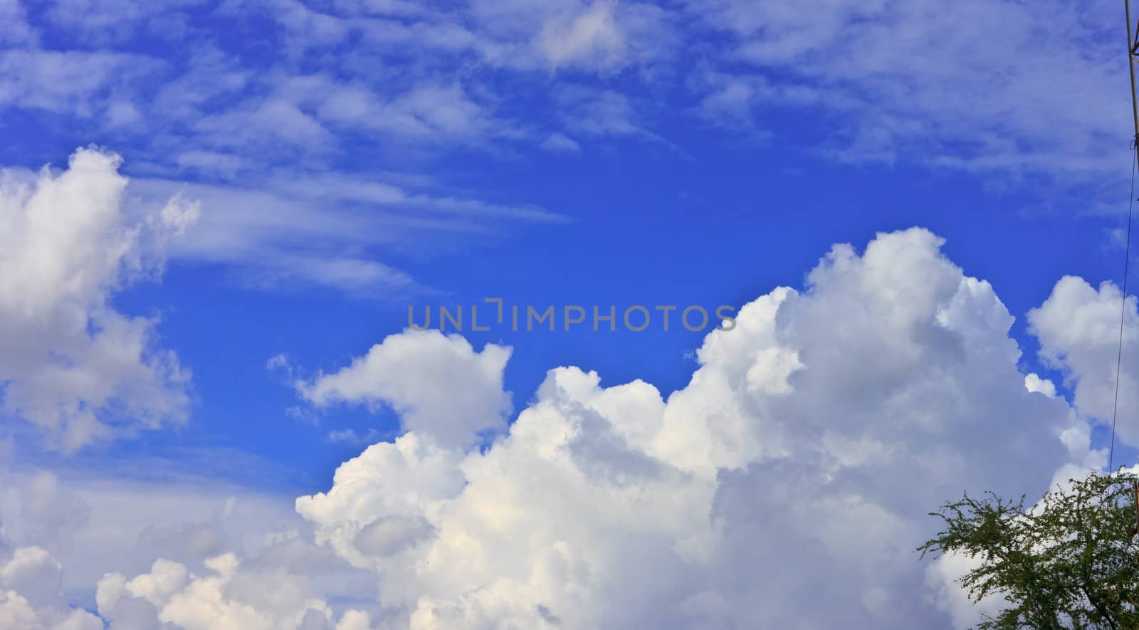 sky and white clouds