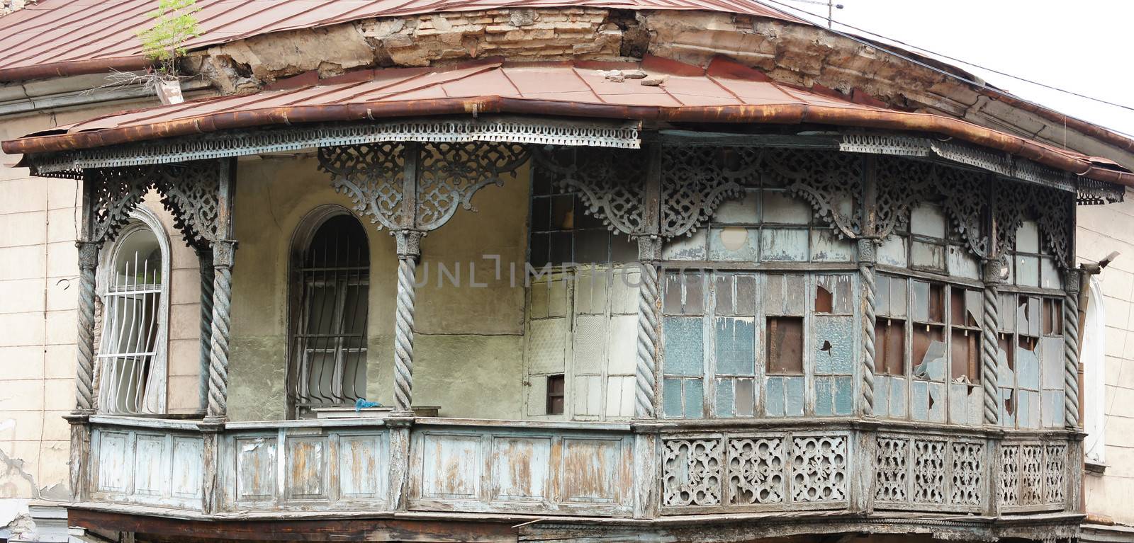 Traditional architecture of Old Tbilisi, Republic of Georgia