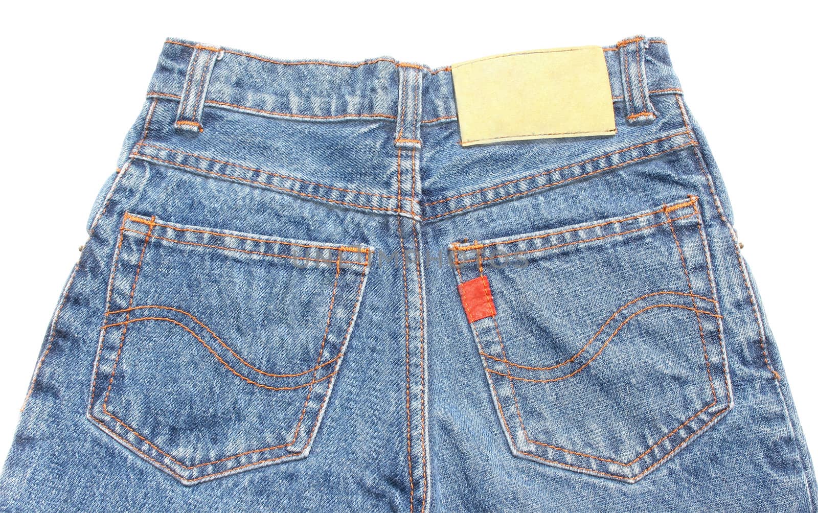 Jeans on a white background.