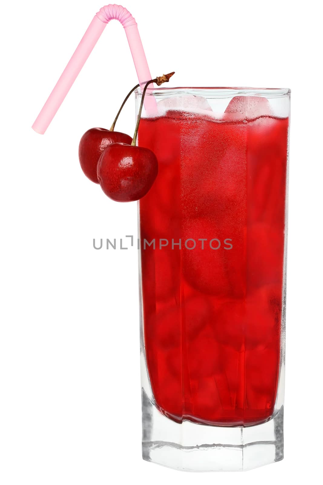 Cocktail on a white background.