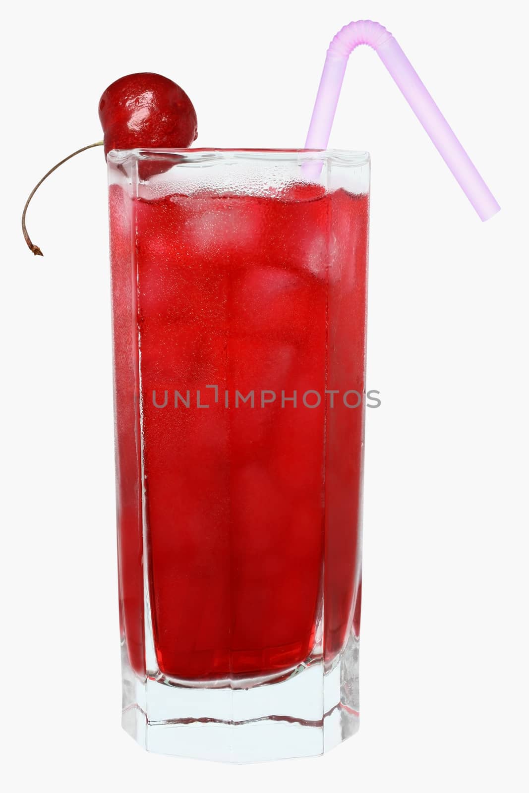 Cocktail on a white background.