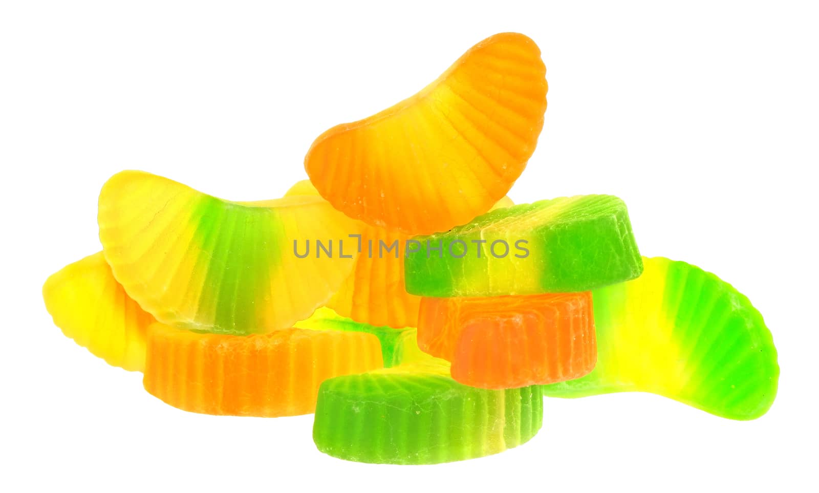 Candy on a white background.