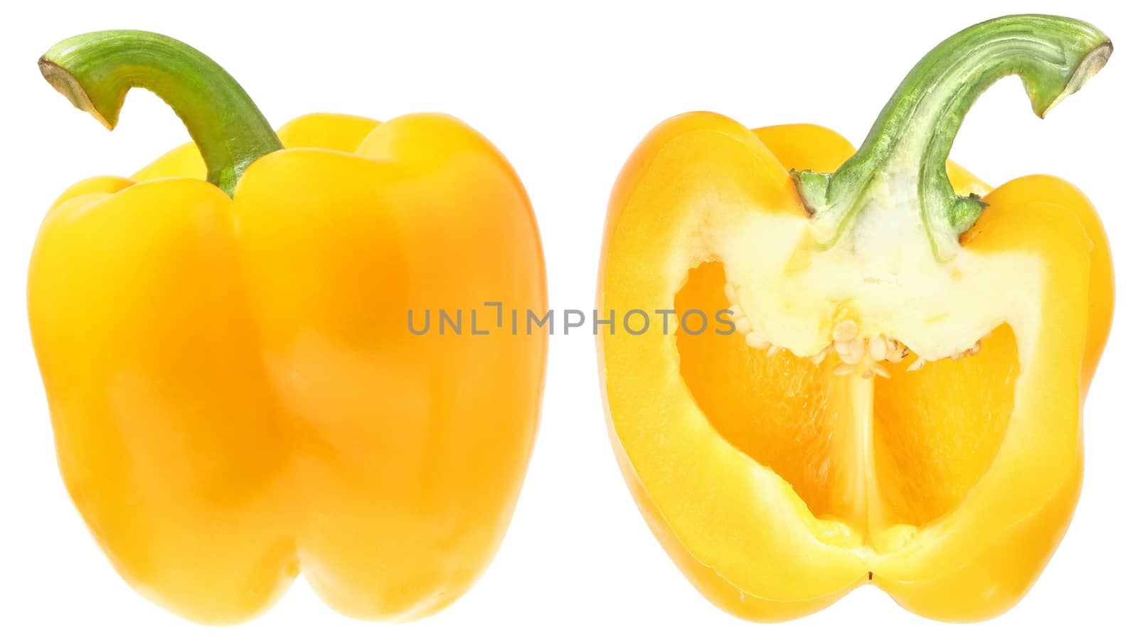 Sweet pepper on a white background