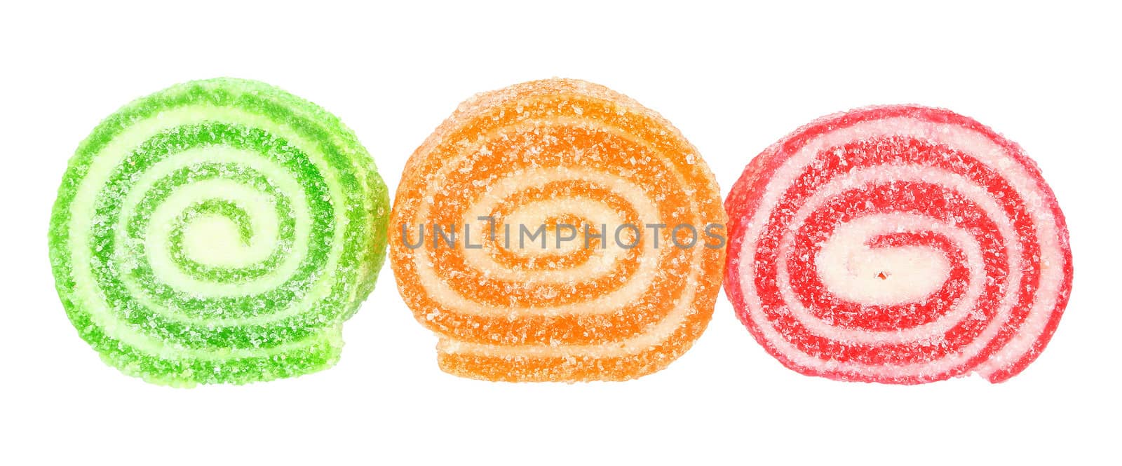 Candy isolated white background.