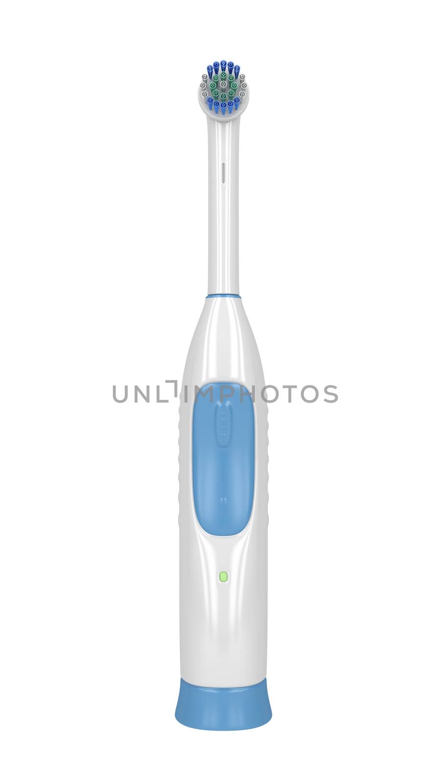 Electric toothbrush isolated on white