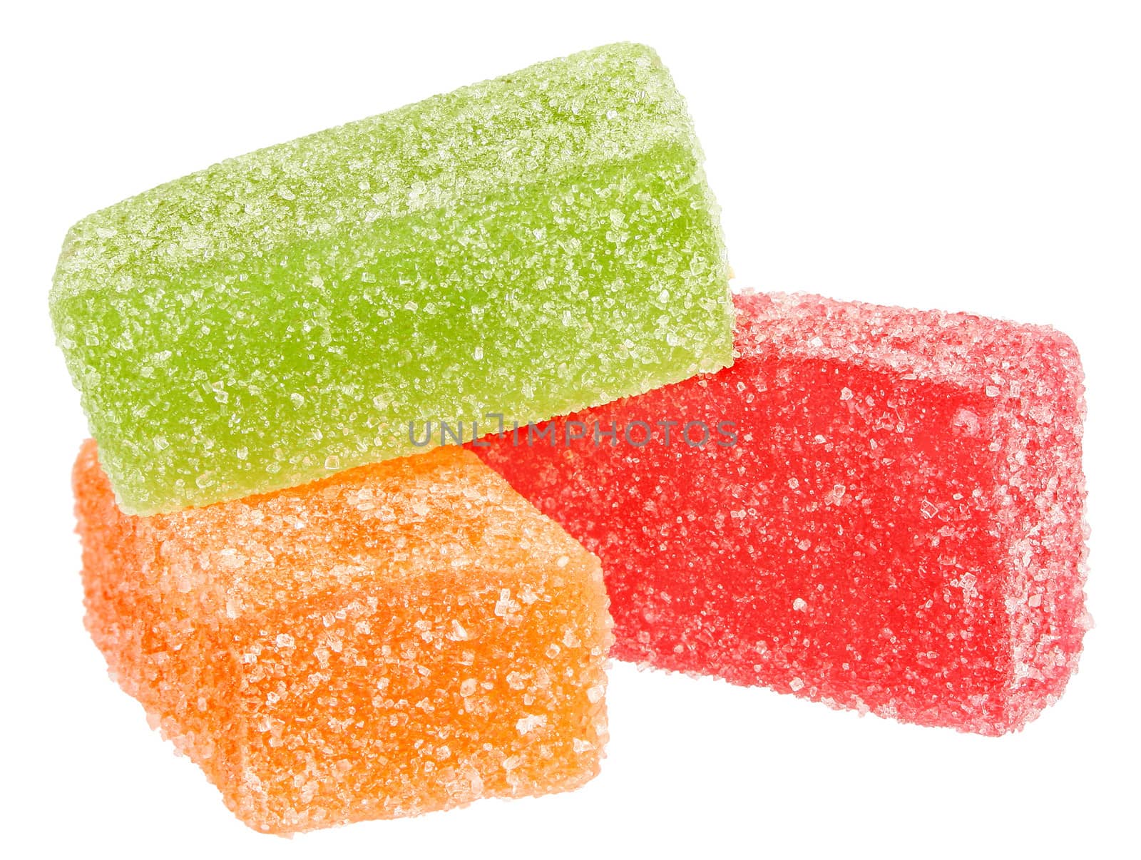 Candy on a white background.