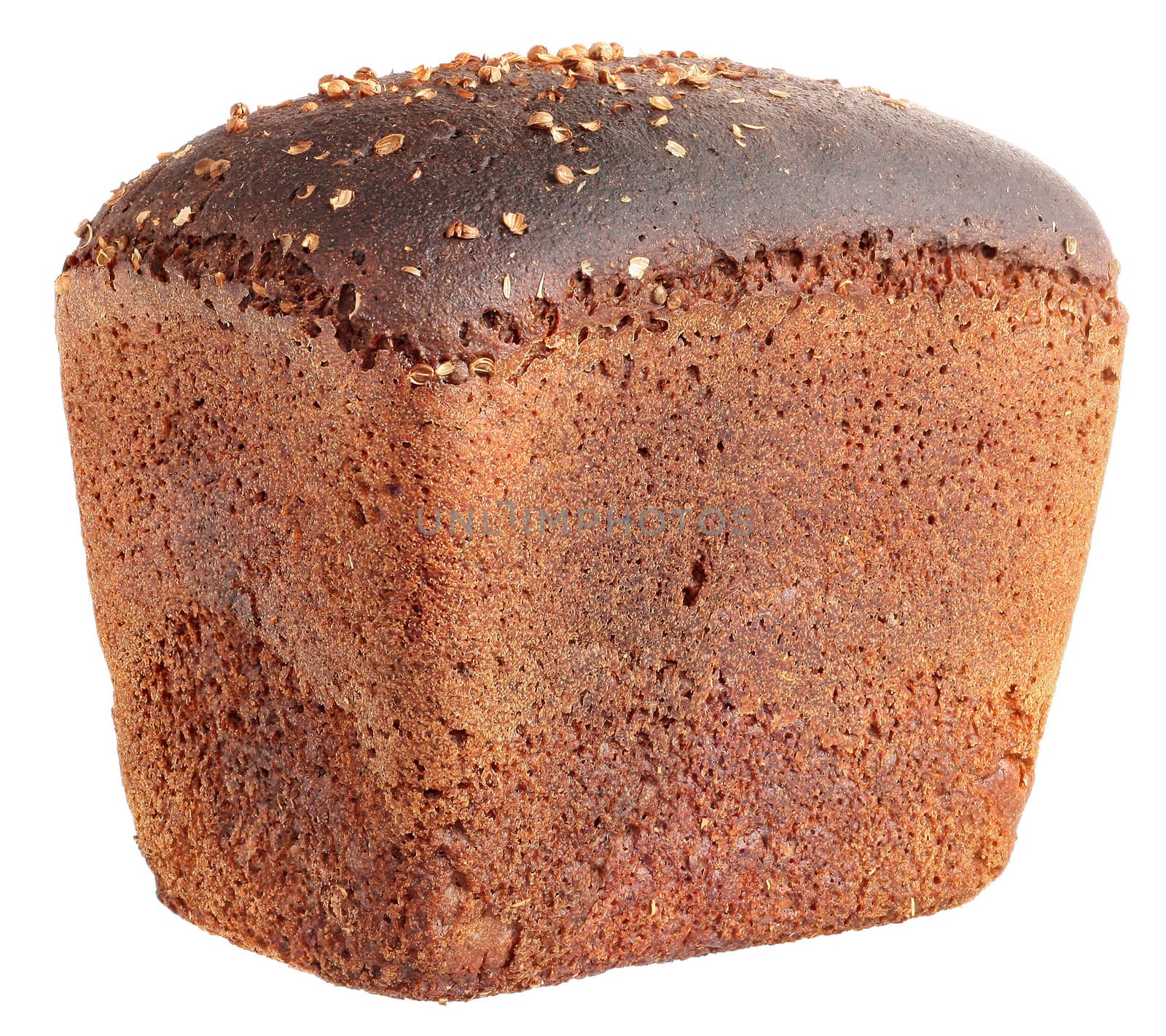 Bread on a white background.