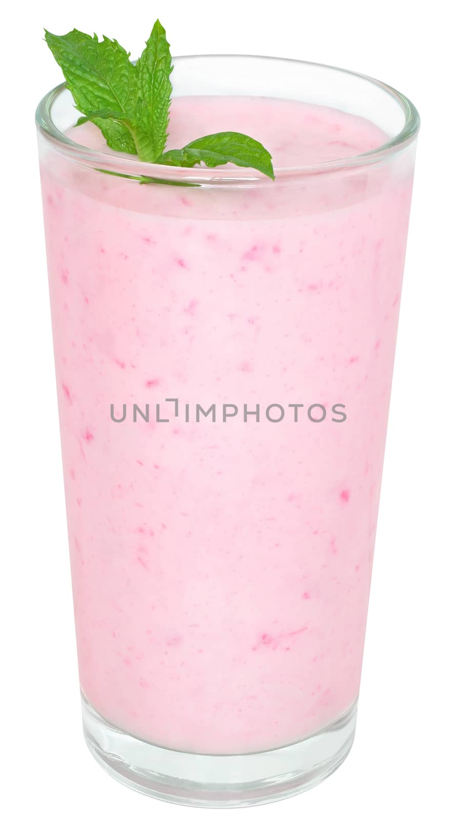 Strawberry Shake on a white background.