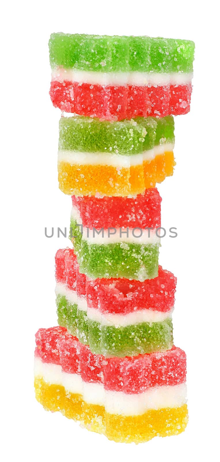 Candy isolated white background.
