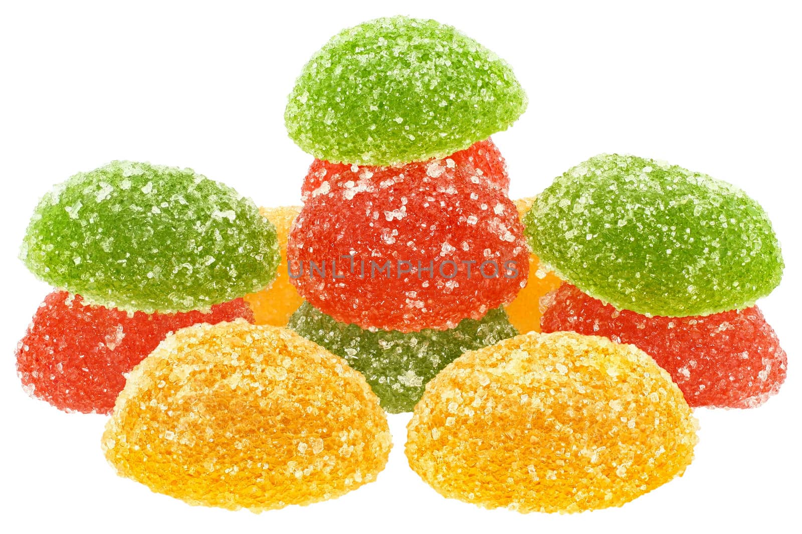 Candy isolated white background.