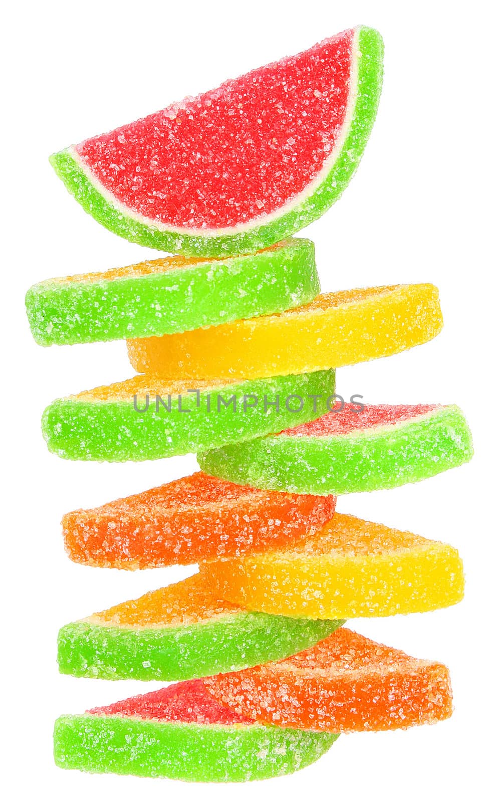Candy on a white background.