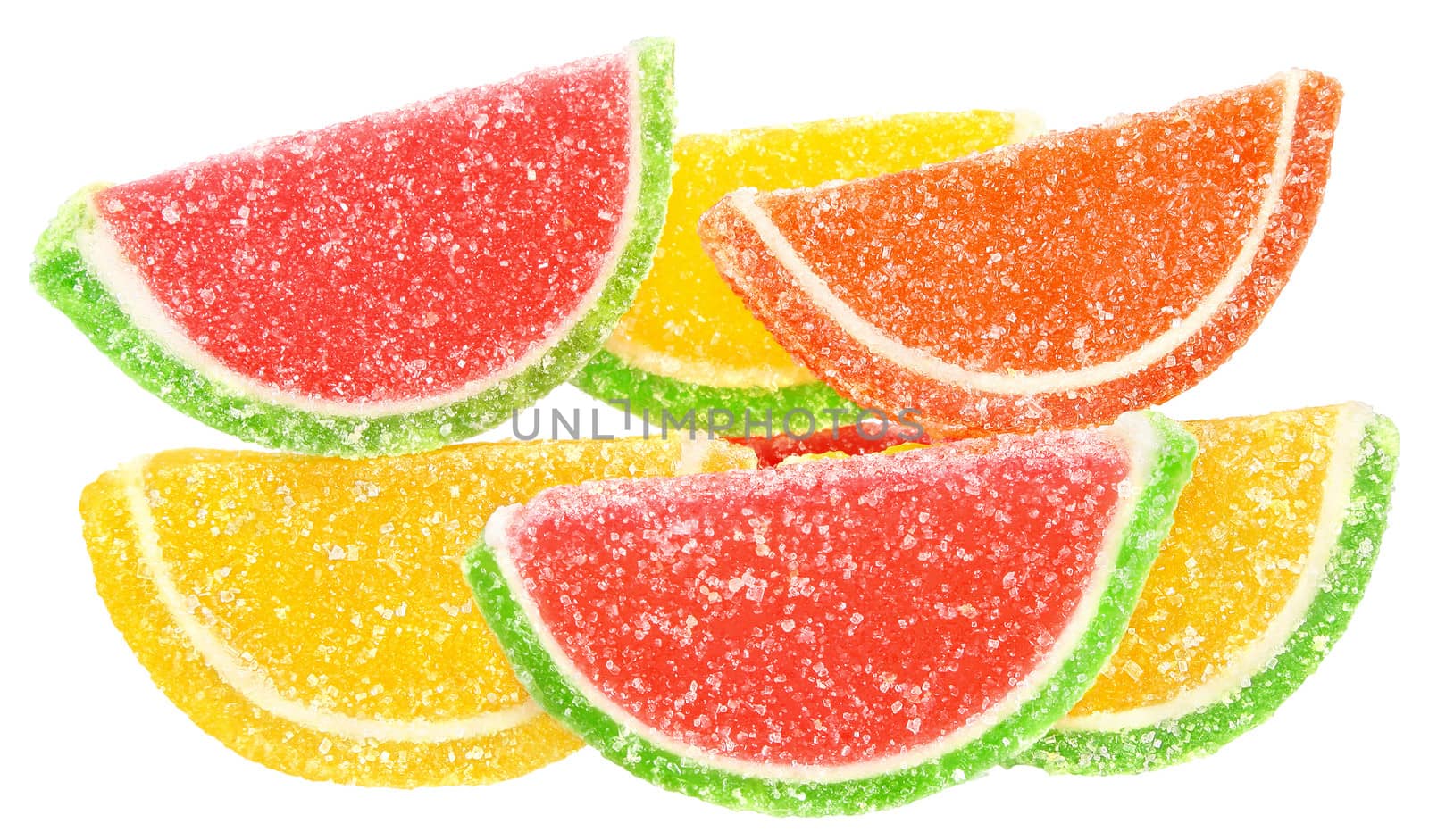 Candy isolated white background.