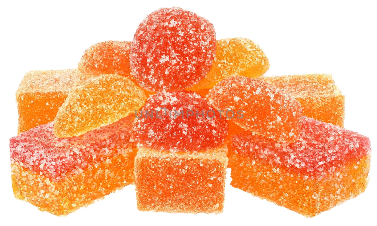 Candy on a white background.