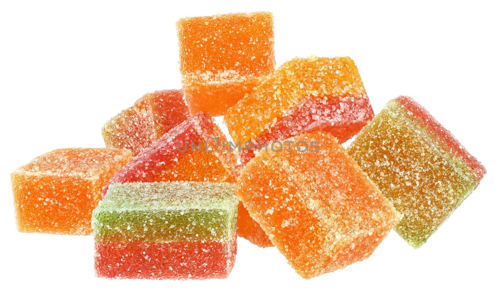 Candy isolated white background.