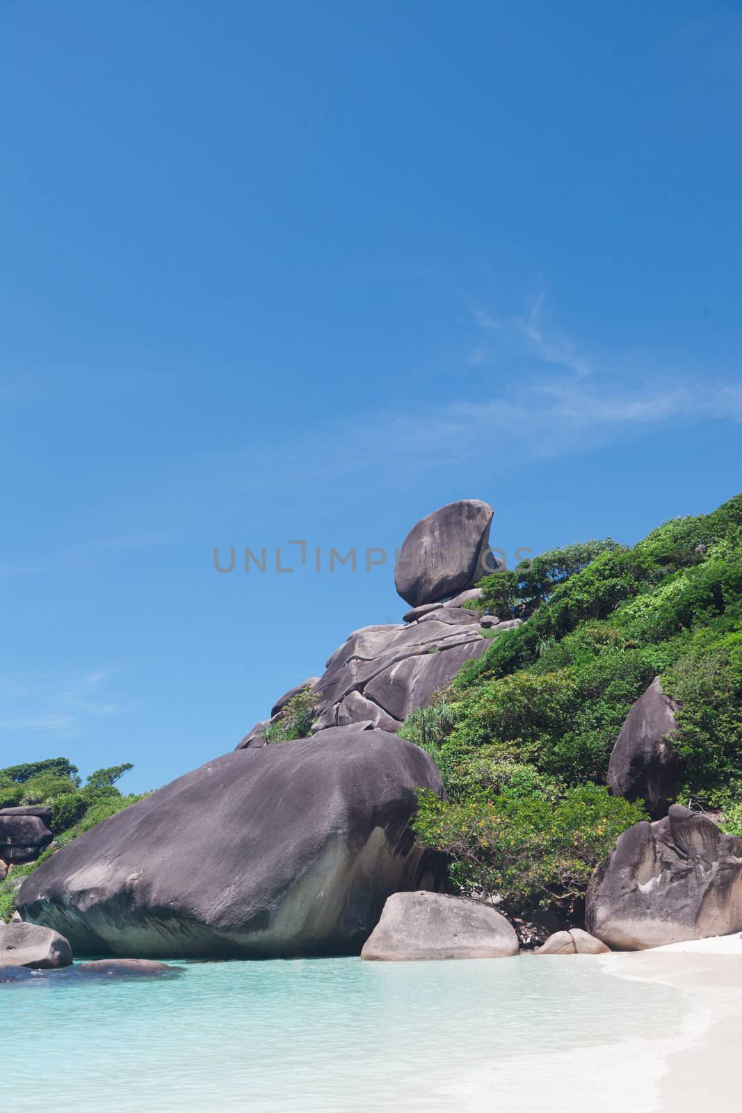 Beautiful view of the rock Sail on Similan, Thailand by elena_shchipkova