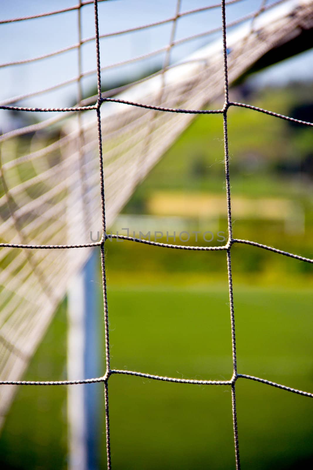 detail of a soccer goal