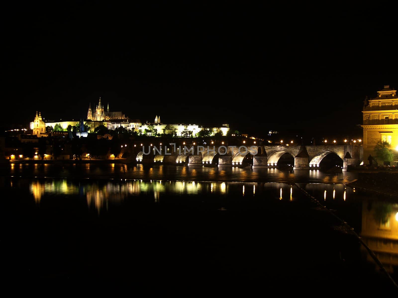 Prague Castle at Night, Czech Republic