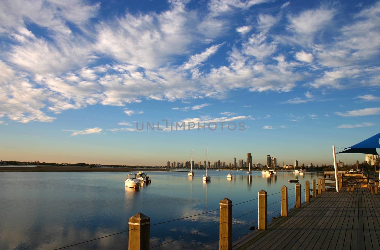 Early morning vista by the boardwalk.