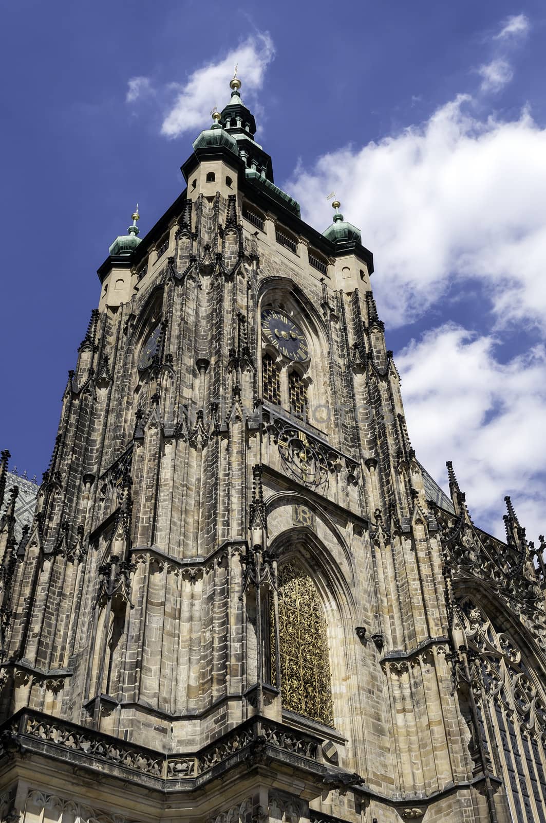 Impressive Saint Vitus Cathedral in Prague, Czech Republic.