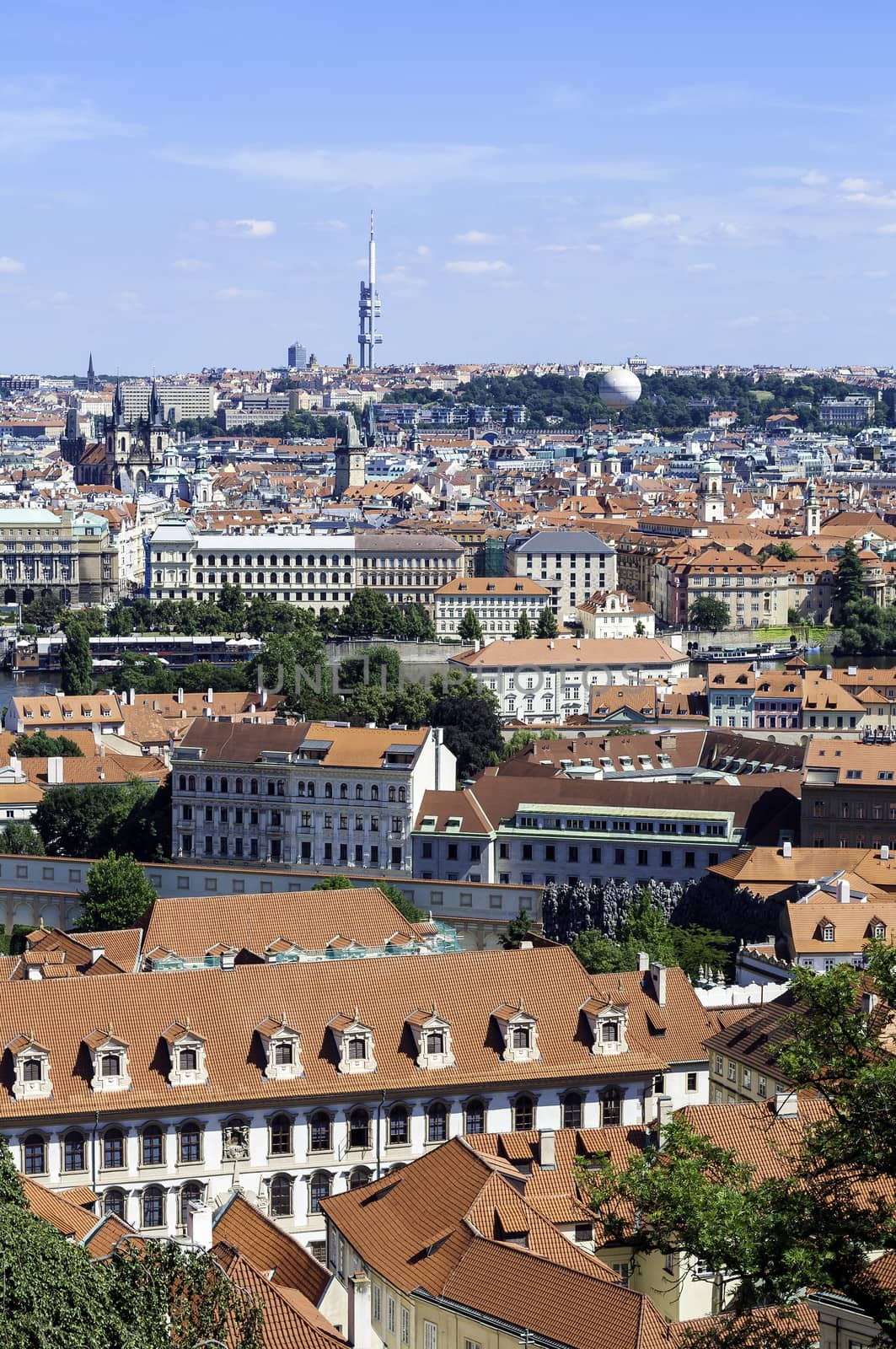 View of the City of Prague, in the Czech Republic.