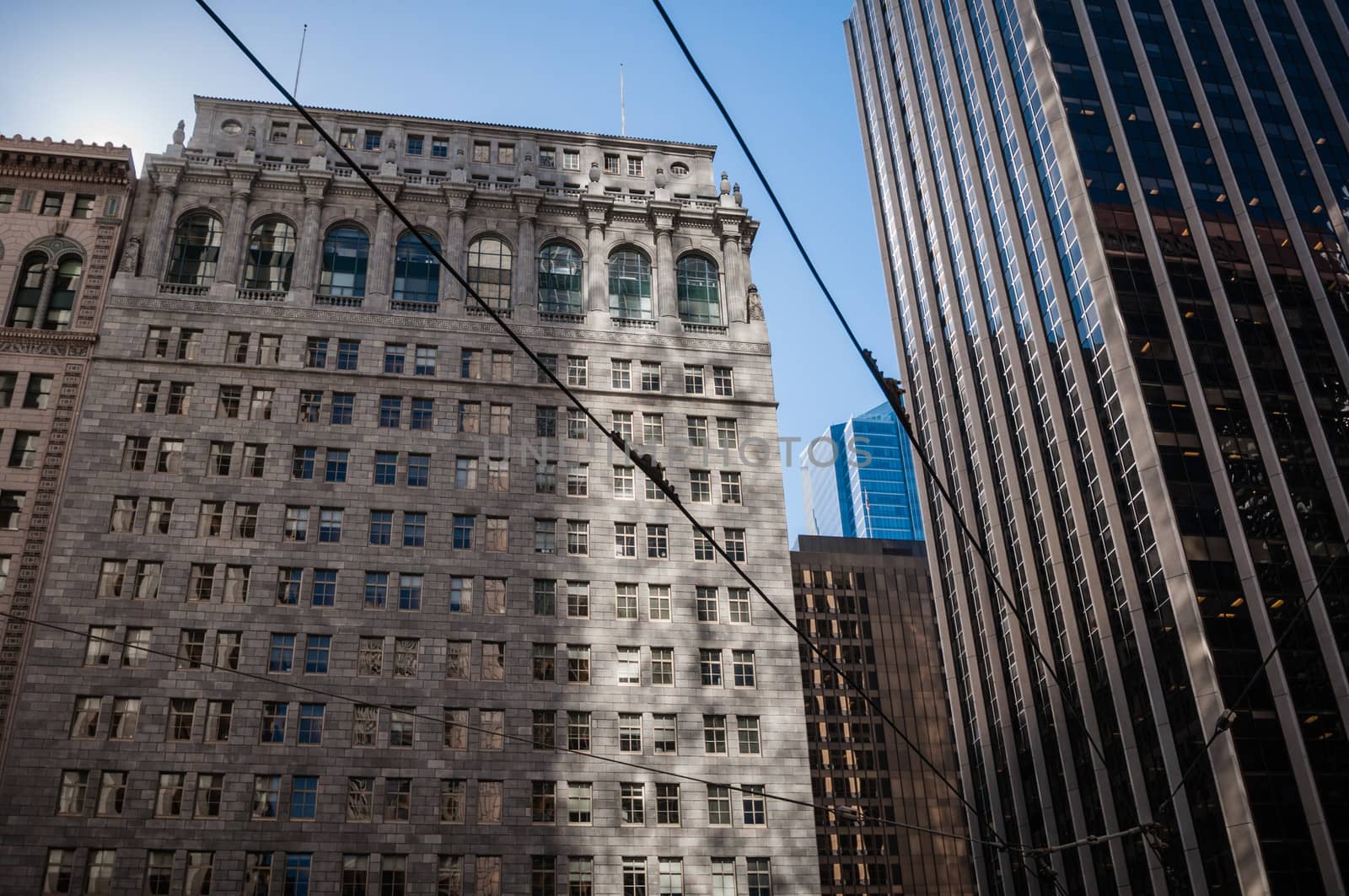 San Francisco building on Union Square Downtown Skyline view