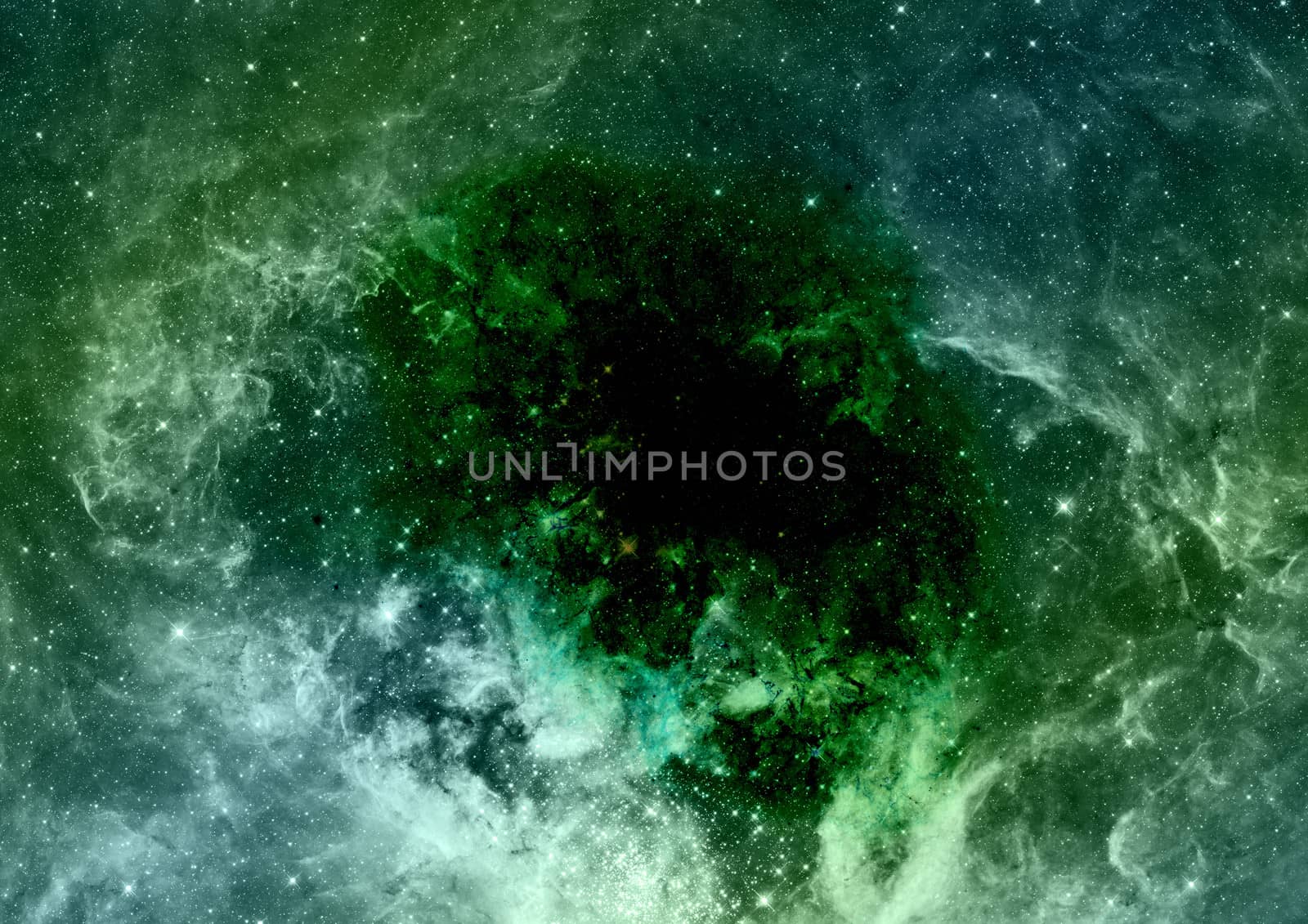 Far being shone nebula and star field against space. "Elements of this image furnished by NASA".