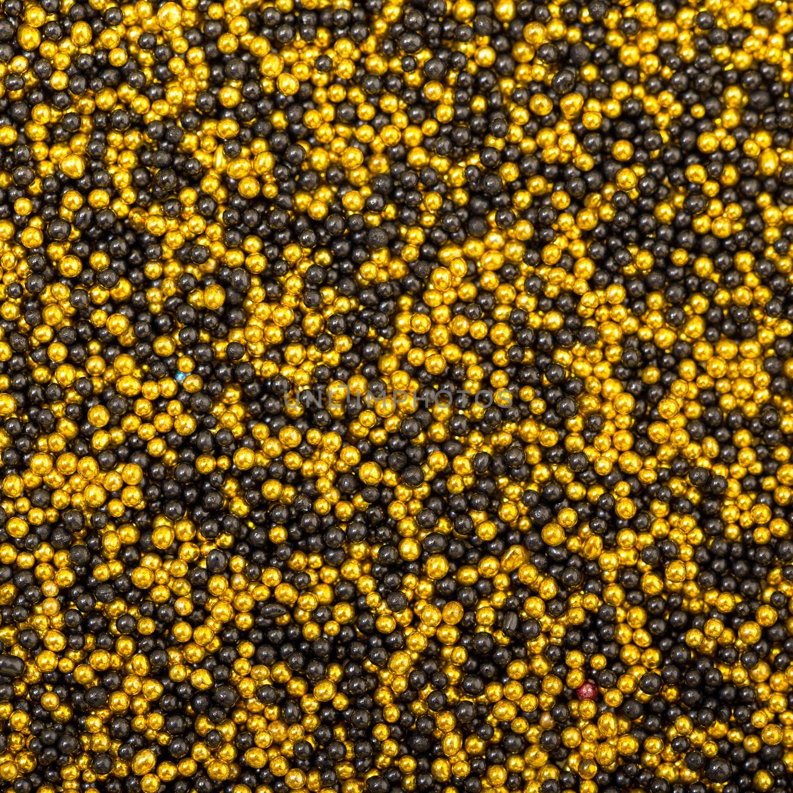 Background from Yellow and Black Balls of Bead by Discovod