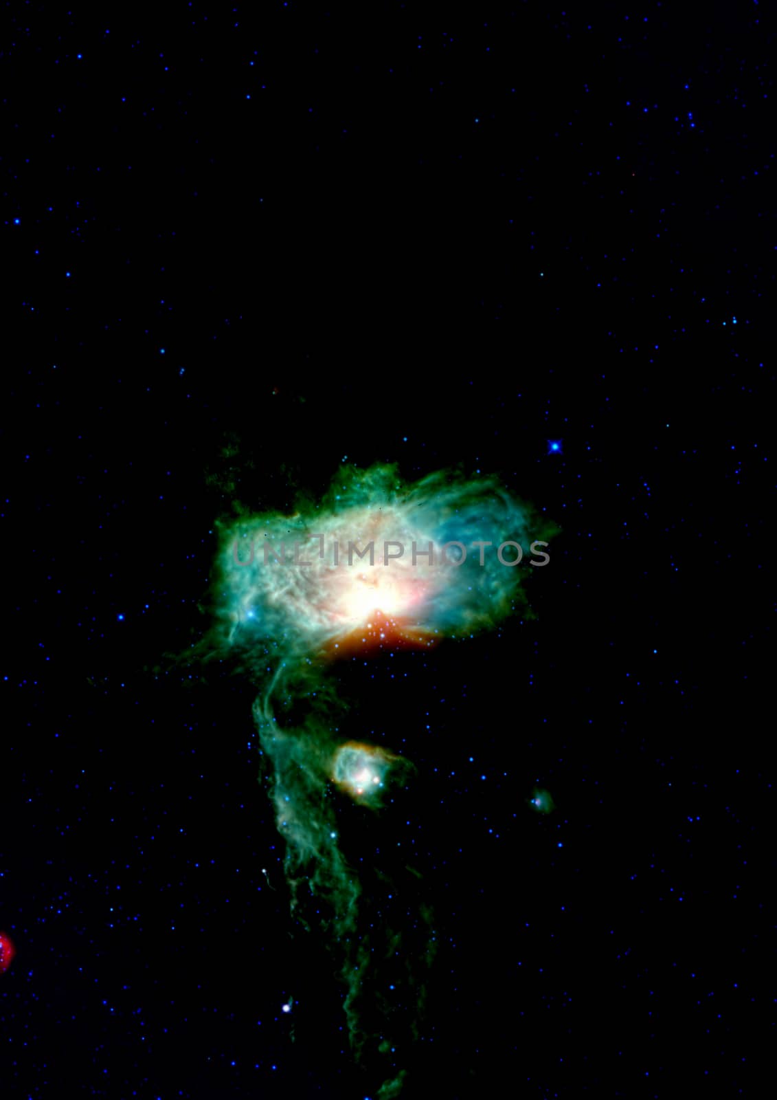 Far being shone nebula and star field against space. "Elements of this image furnished by NASA".