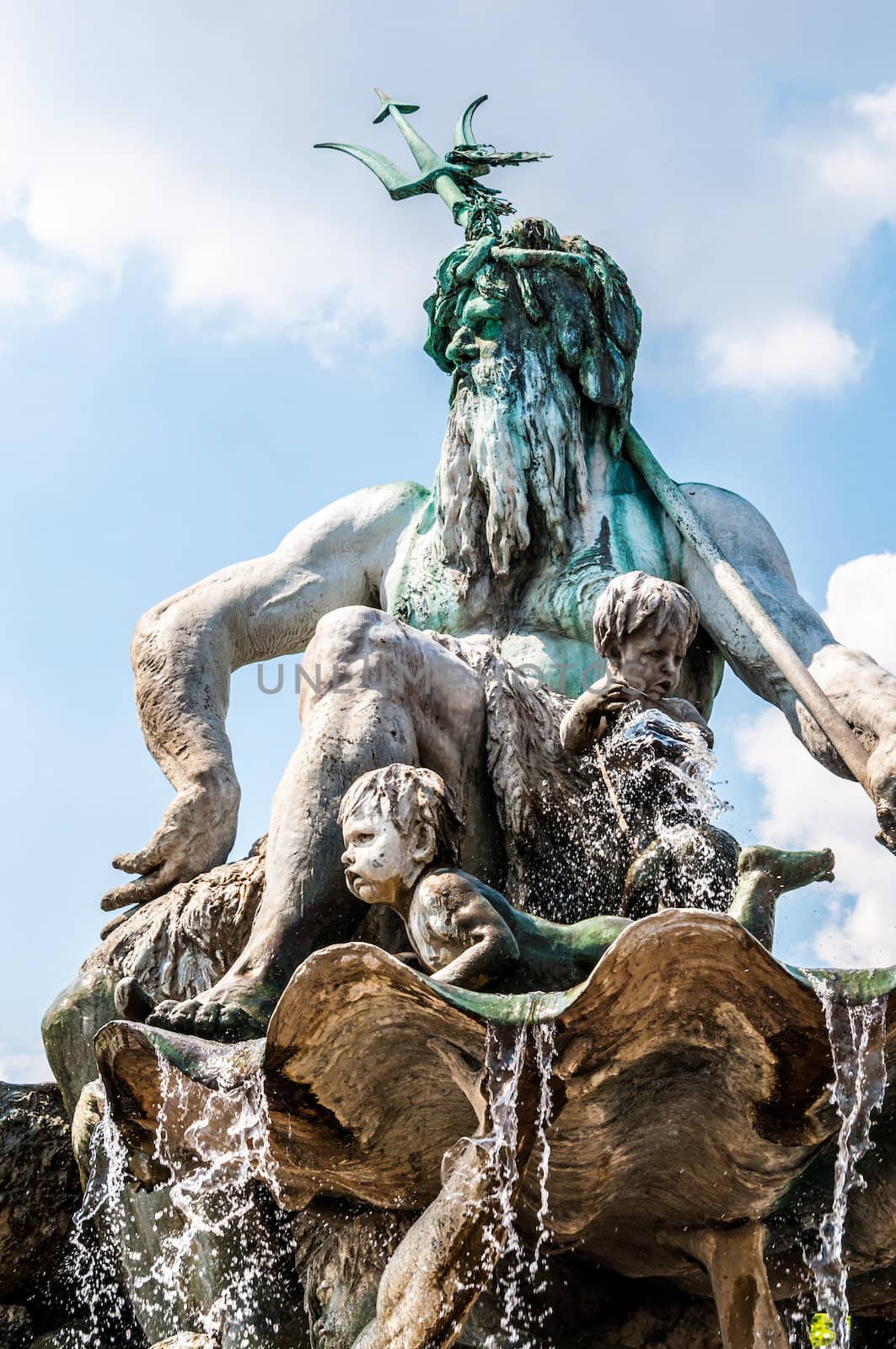 part of the neptune fountain in Berlin