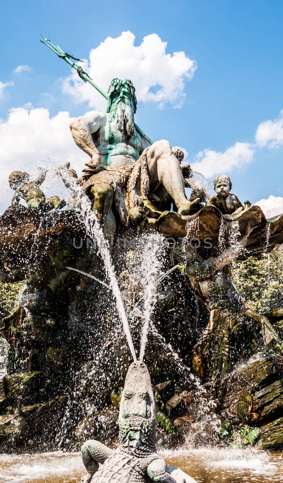 part of the neptune fountain in Berlin