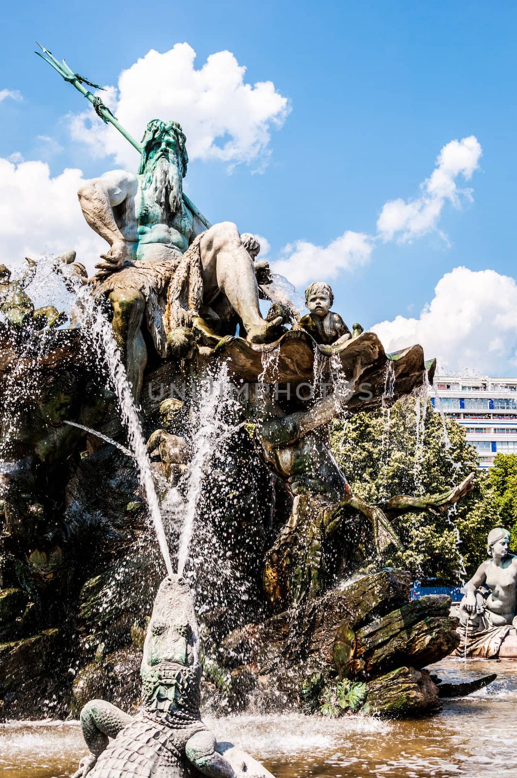 part of the neptune fountain in Berlin