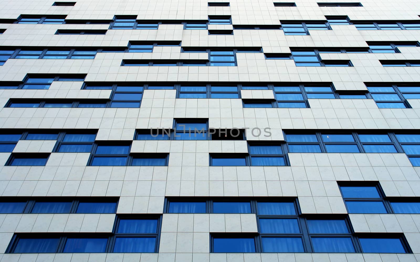 Modern building wall facade pattern                                