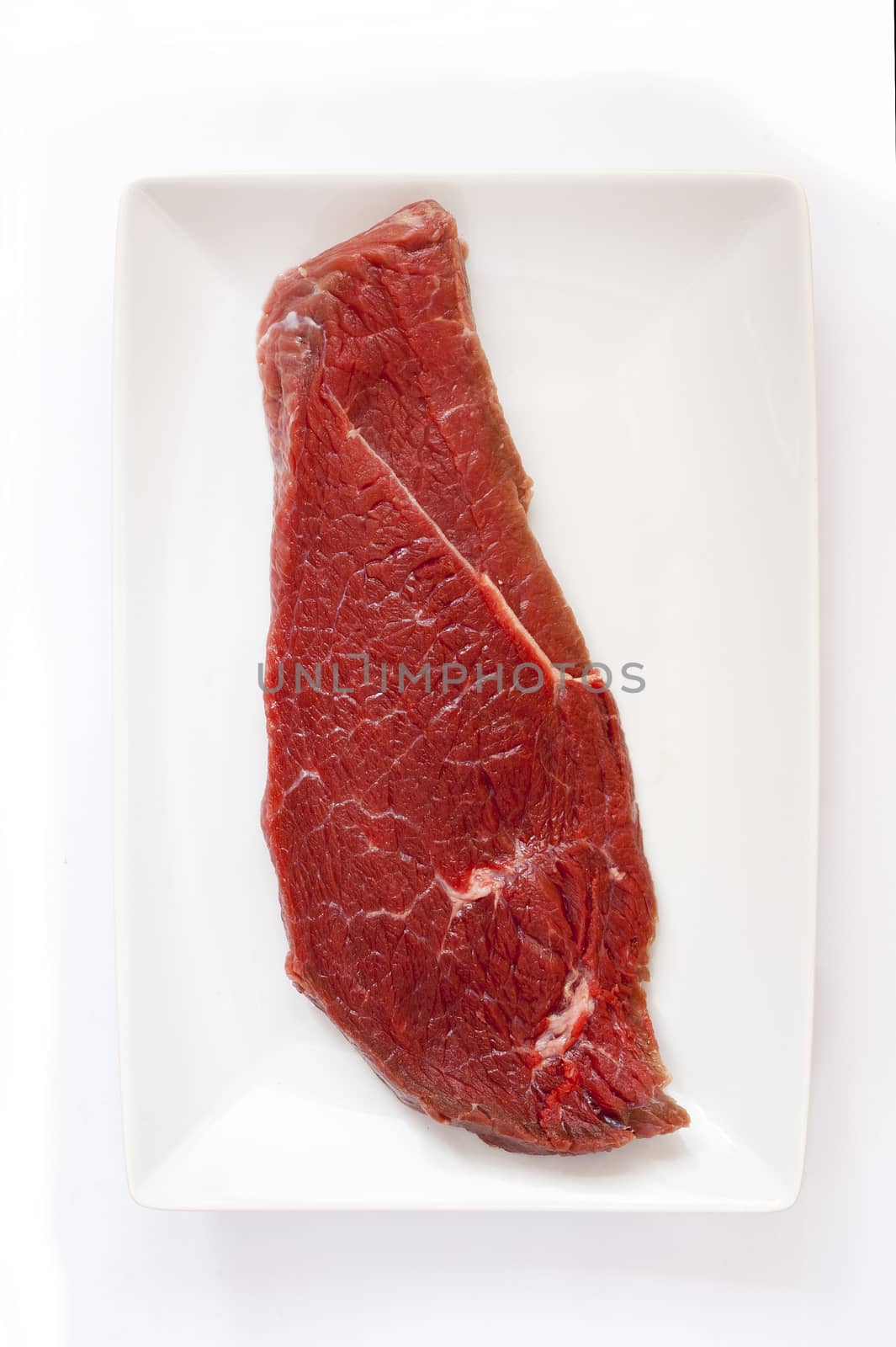 slice of raw beef by Mibuch