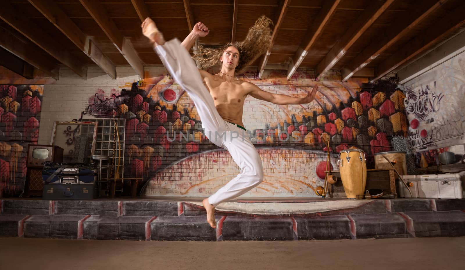 Capoeira Flying Kick by Creatista