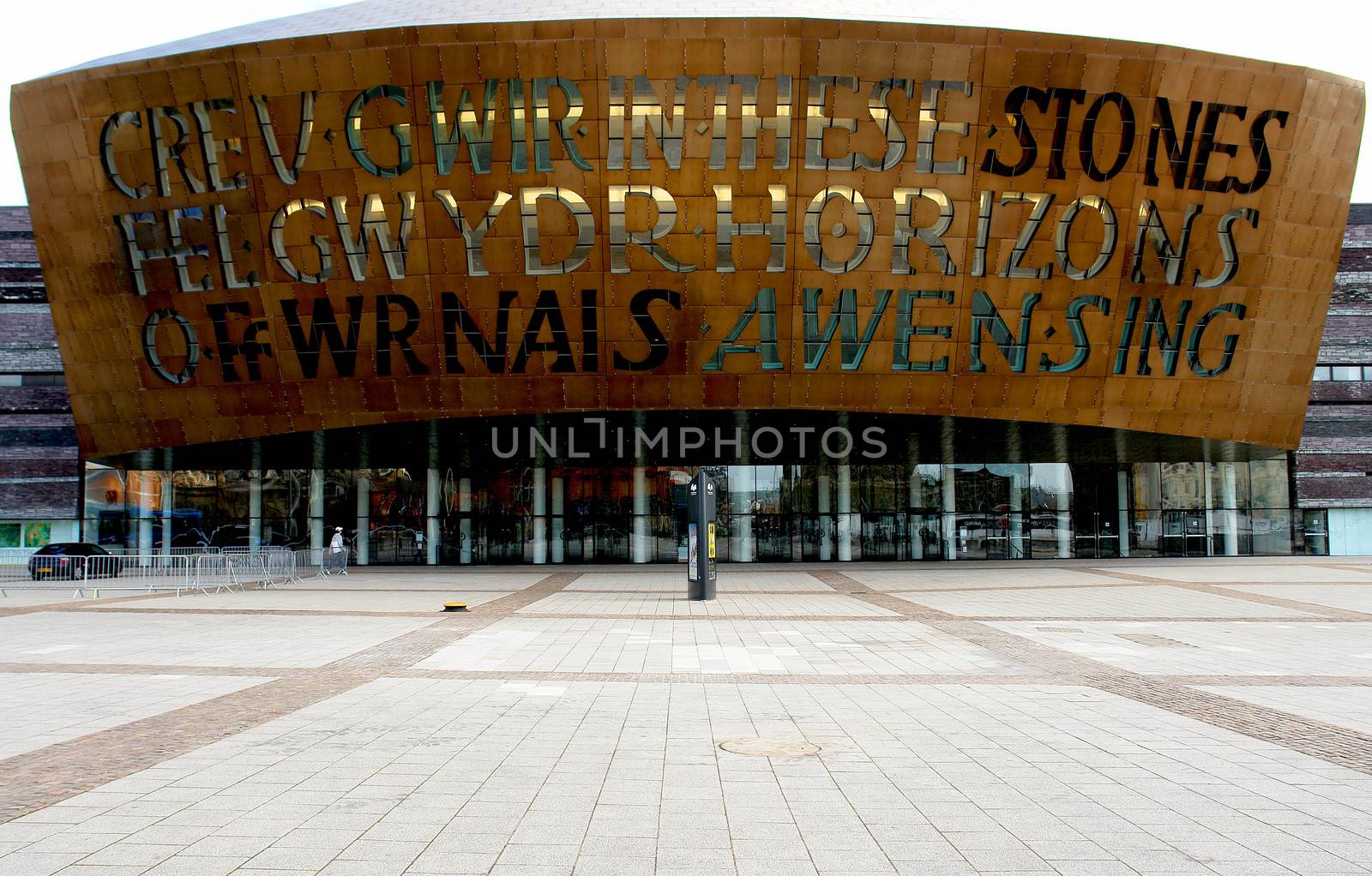 Wales millennium centre facade, Cardiff. by ptxgarfield