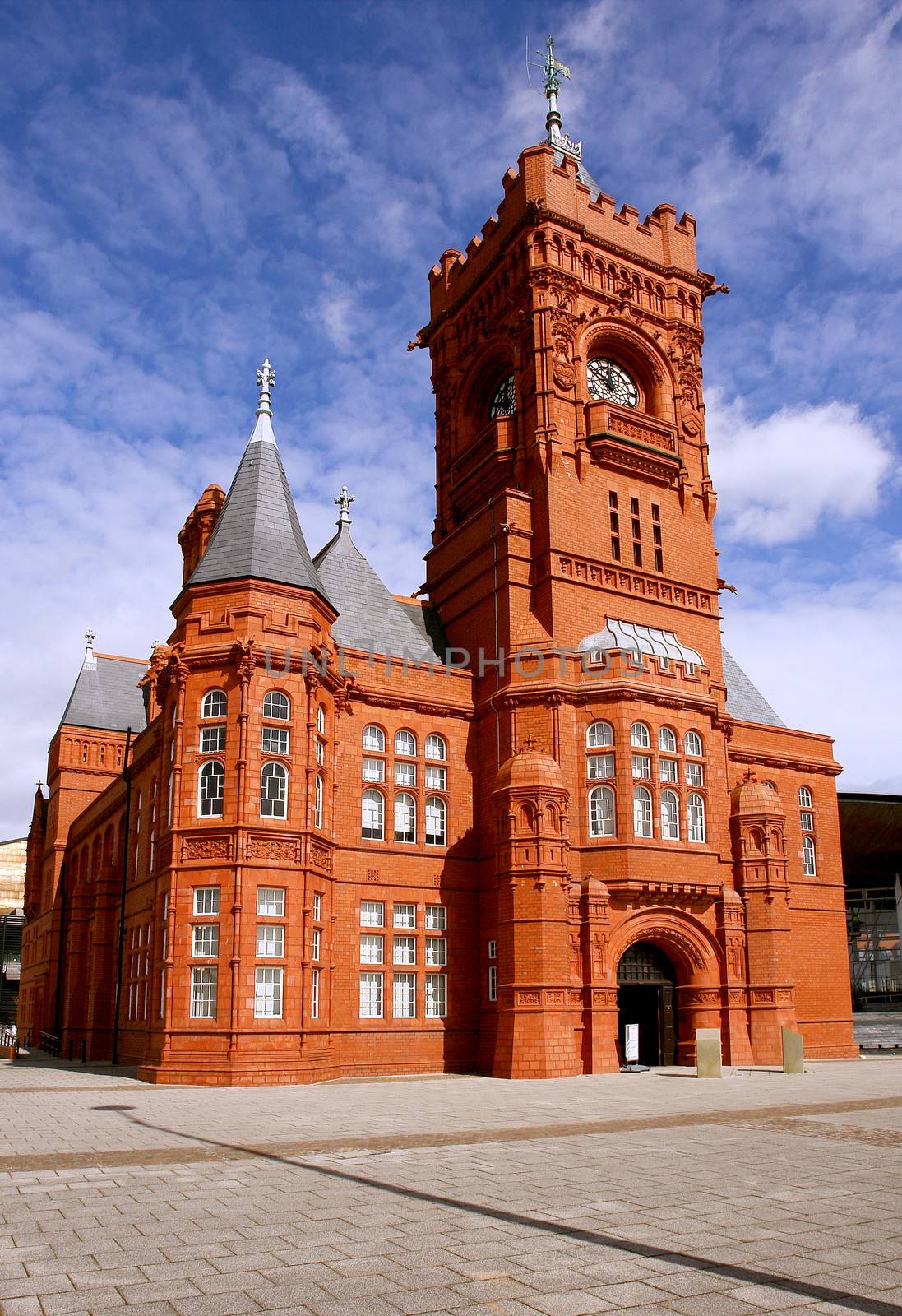 Historical train station museum in Cardiff bay (Wales). UK.                               