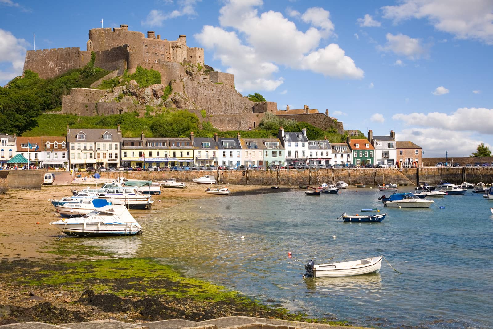 Gorey and Mont Orgueil Castle, Jersey, The Channel Islands