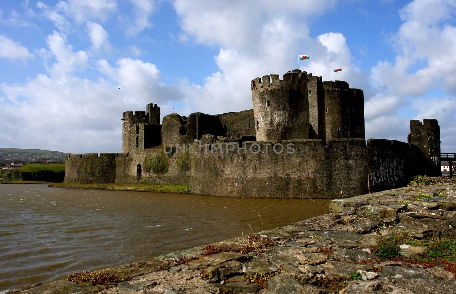 Caerphilly Castle, Wales, United Kingdom