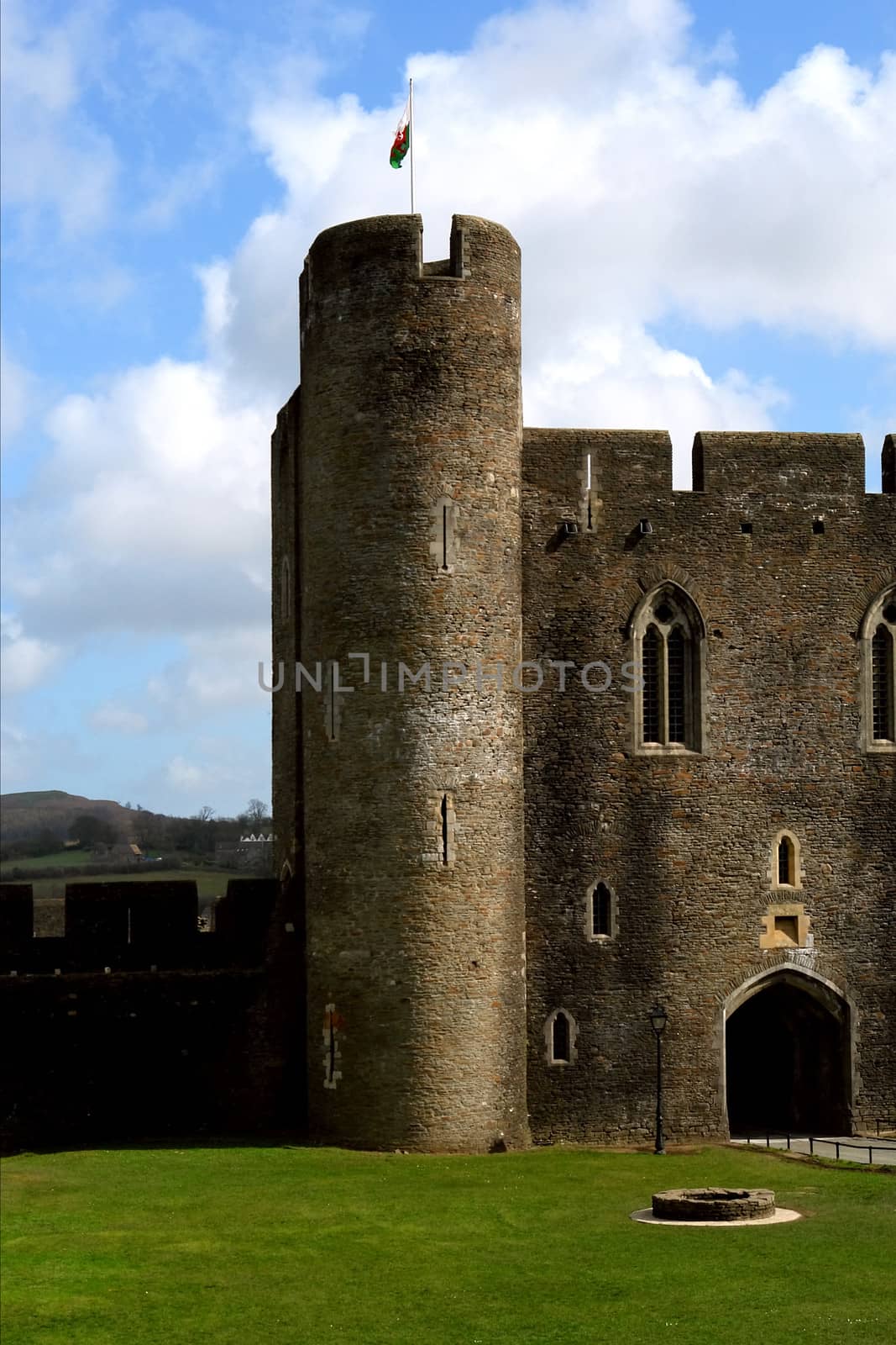 Caerphilly Castle, Wales. by ptxgarfield