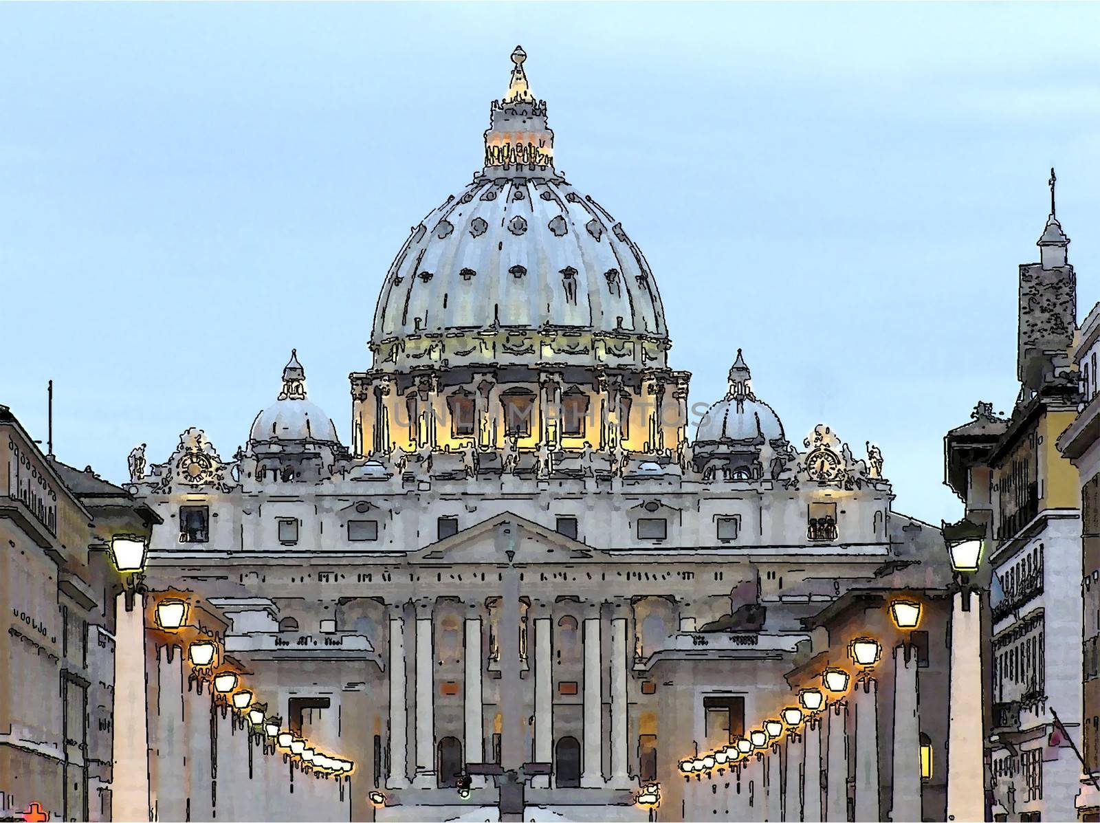 Rome, St. Peter's Basilica by konradkerker