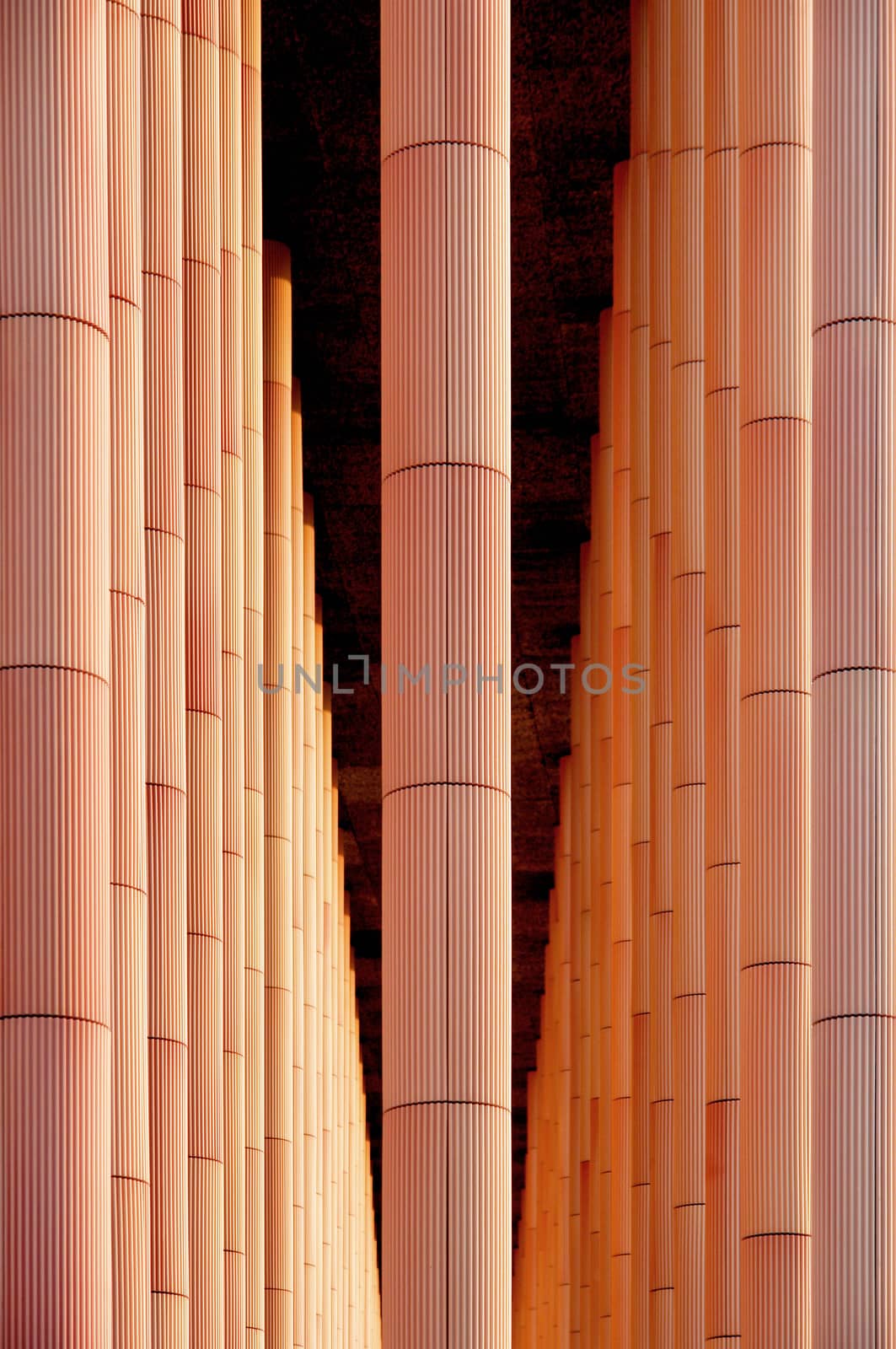 Detail of a modern building placed in Zaragoza