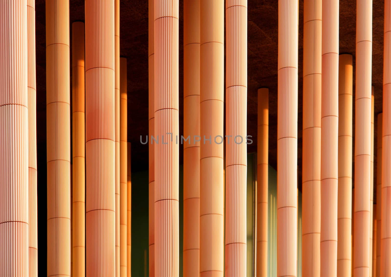 Detail of a modern building placed in Zaragoza