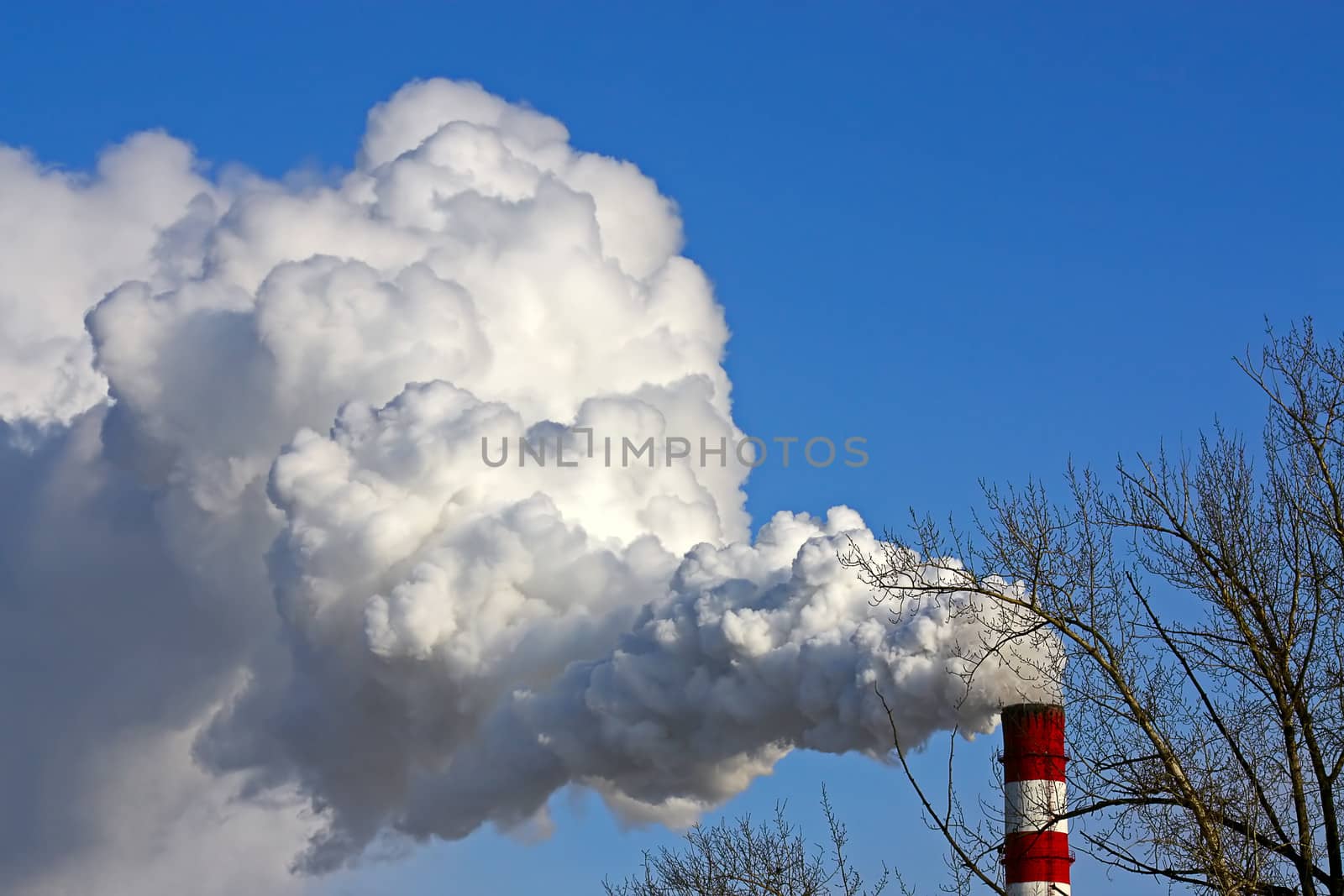 smoke from  chimney by zhannaprokopeva