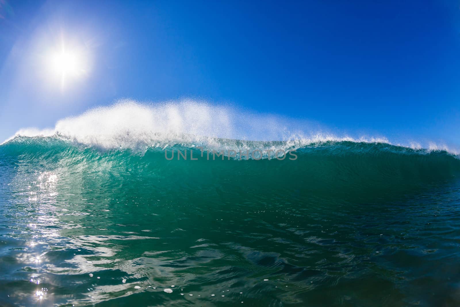 Ocean Wave Pitching Swimming by ChrisVanLennepPhoto