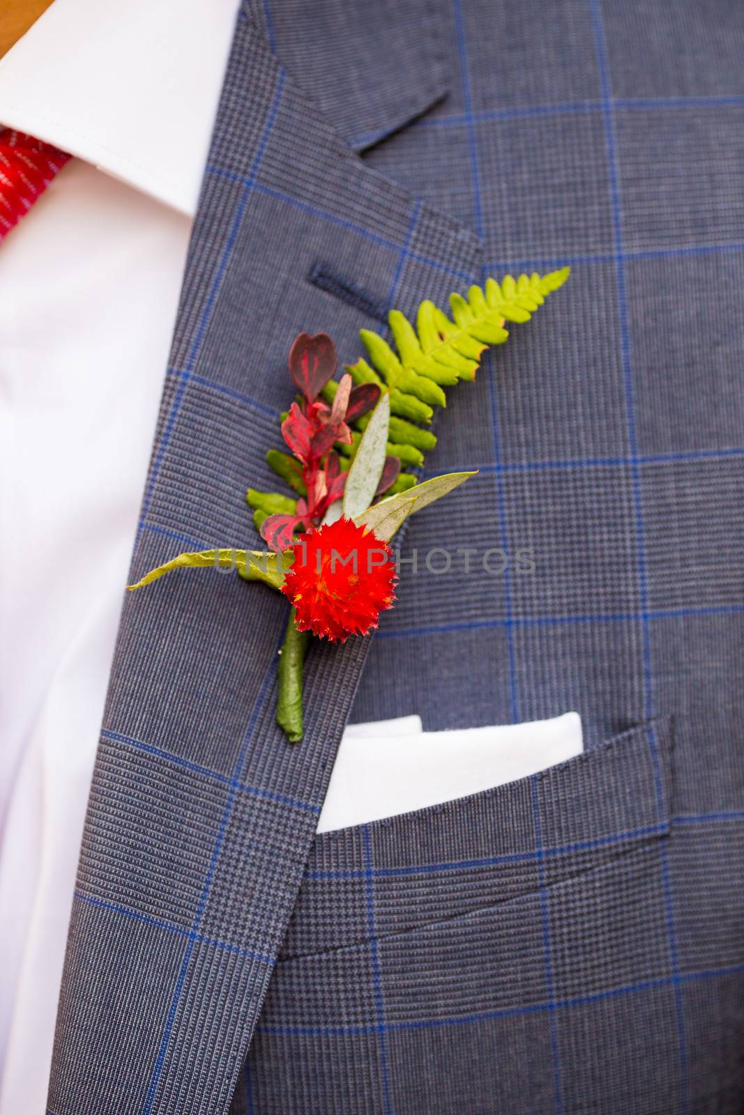 Groom Boutineer Detail by joshuaraineyphotography