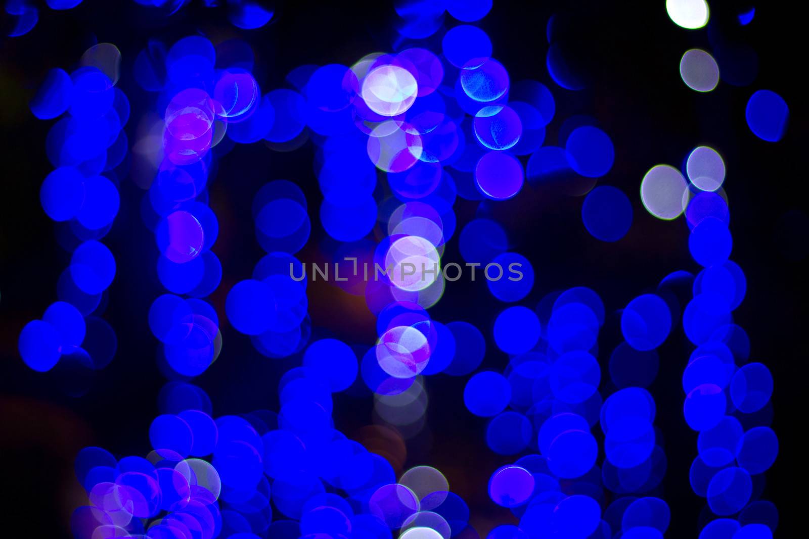 Blue  bokeh. Abstract Christmas background