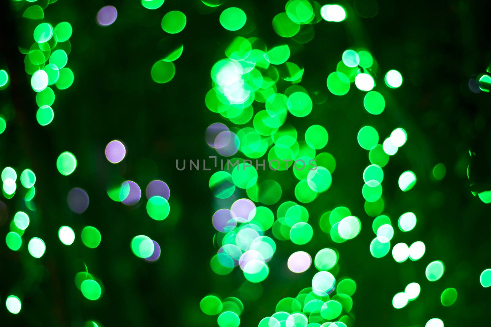 Green bokeh. Abstract Christmas background