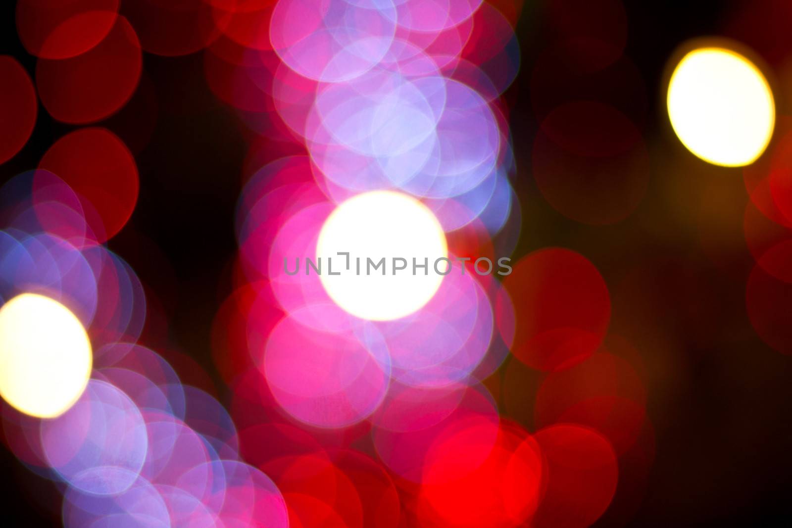 Red  bokeh. Abstract Christmas background